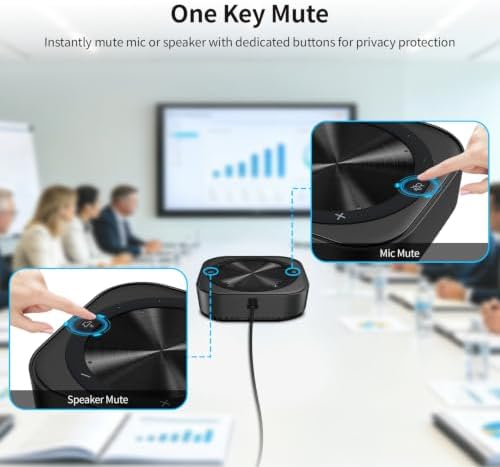 TOALLIN Conference Speaker and Microphone, USB Speakerphone - Image 6