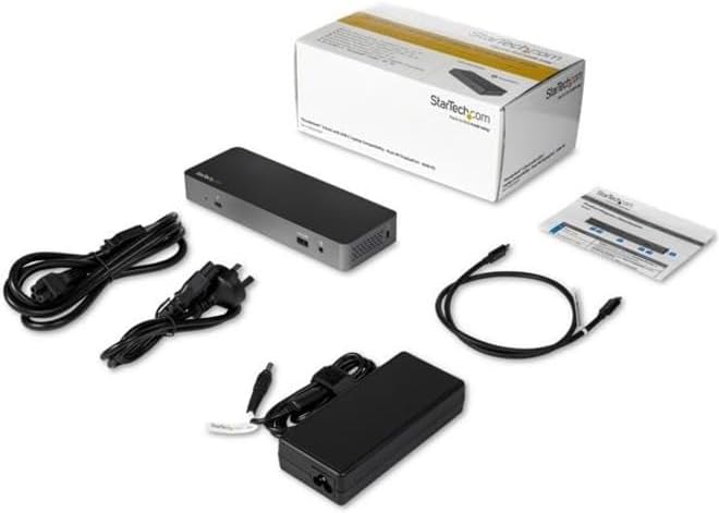 StarTech.com Thunderbolt 3 Dock w/ USB-C Compatibility - Dual Monitor 4K60Hz DisplayPort Laptop Docking Station - 60W PD, GbE, 5x USB Hub - TB3 / USB 3.1 Gen 2 10Gbps Dock - Windows & Mac (TB3CDK2DP) - Image 6