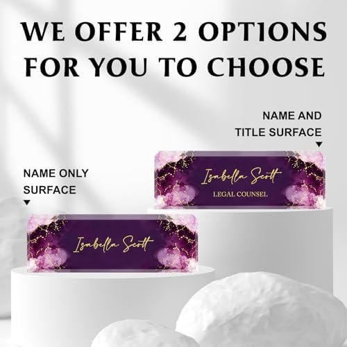Custom Name Plate for Desk, Acrylic Desk Name Plate Personalized, Employee Appreciation Gifts, Office Desk Accessories for Women Men Teacher Nurse, Coworker Gifts for Manager Assistant (Lavender) - Image 5