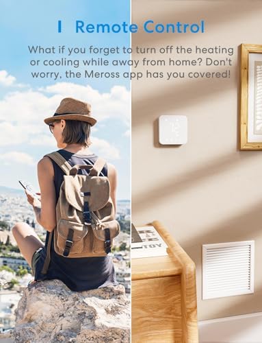 meross Matter Smart Thermostats for Home, Programmble WiFi Thermostat - Image 3