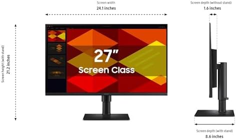 Samsung 27” (S40GD) Borderless Business Monitor with IPS Panel - Image 4