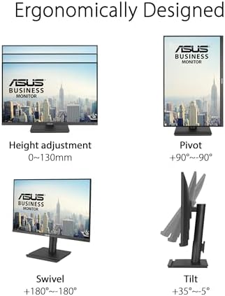 ASUS BE248QF 24 Inch 1200P Computer Monitor, USB Docking, HDMI, DisplayPort - Image 6