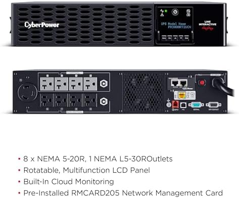 CyberPower PR3000RT2UCN Smart App Sinewave UPS Battery Backup - Image 3