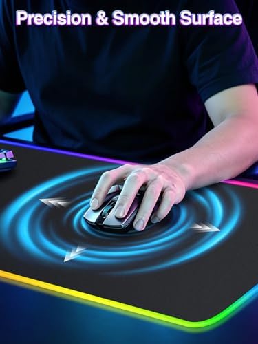 XL RGB LED Gaming Mouse Pad with 15W Magnetic Wireless Charging - Image 6