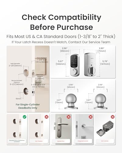 DESLOC B200 Fingerprint Smart Lock with 2 Knobs, Child Safe Design - Image 6