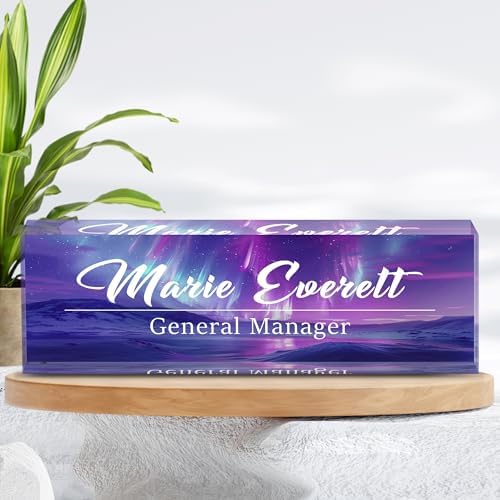 Custom Name Plate for Desk | Personalized Desk Name Plate | Personalized Boss Employee Appreciation Gifts | Acrylic Name Plate Office Desk Accessories - Image 6