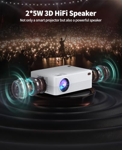Portable Mini Projector,Full HD 1080P 4K Support Video Projector - Image 5