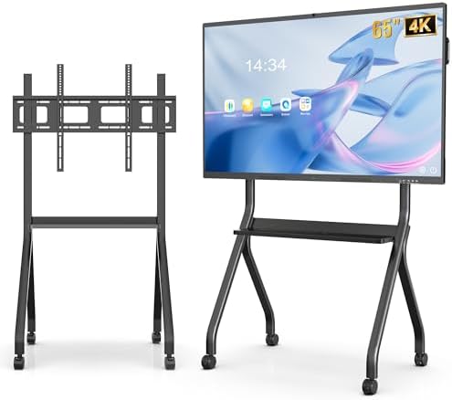 65 Inch Interactive Whiteboard, 4K Smart Board, Touchscreen Built in Ultra High Definition Camera Open App Ecosystem, Presentation Electronic Smart Board for Classroom Home Office (With Stand) by YIXZSWD%7COne-StopCommercialVisualSupplierDigitalKiosksLEDScreensSmartWhiteboardsMenuOutdoorWaterproofDisplays