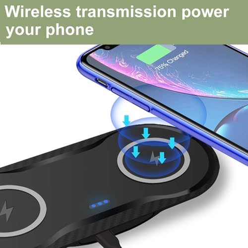 2 Pack Dual 15W Wireless Charger for Multiple Devices, 30W Fast Wireless Charging Pad/Mat for Apple iPhone, for AirPods, for Samsung Phone, for Google Pixel, and All Qi-Enabled Devices (Black-2Pack) - Image 4
