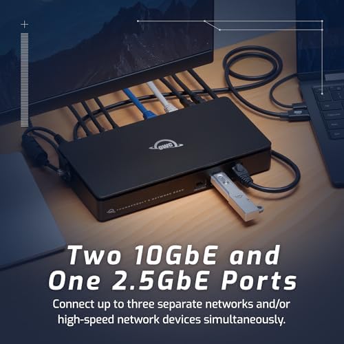 OWC Thunderbolt 5 Dual 10GbE Network Dock 11-Port Connectivity Solution - Image 2