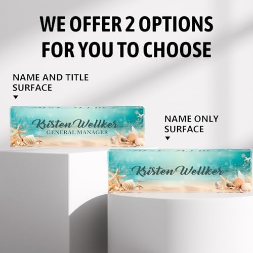 Desk Name Plate Personalized, Name Plate for Desk, Custom Office Desk Decor Office Gifts for Women Men, Acrylic Desk Accessories Employee Appreciation Gifts for Boss, Manager, Teacher, Nurse - Image 4