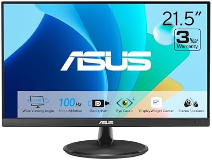 ASUS VP229QF 22 Inch 1080P 100Hz Eye Care Gaming Monitor, HDMI, DisplayPort - Image 3