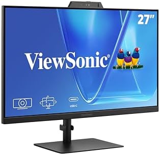 ViewSonic VG2741V 27 Inch 1080p Webcam Monitor, 120Hz, USB C Conferencing by Unknown