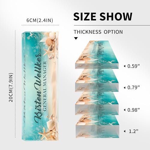 Desk Name Plate Personalized, Name Plate for Desk, Custom Office Desk Decor Office Gifts for Women Men, Acrylic Desk Accessories Employee Appreciation Gifts for Boss, Manager, Teacher, Nurse - Image 5