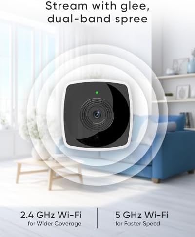 blurams Cameras for Home Security 5GHz, 2K Indoor Camera, Pet Camera with Phone App, AI Motion Detection, 2-Way Audio, Compatible with Alexa&Google Assistant, 4-Pack - Image 4
