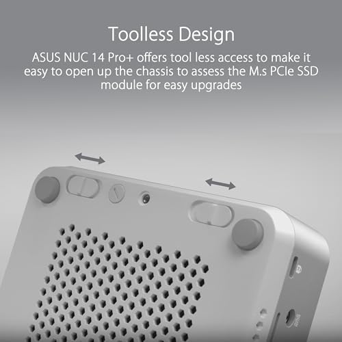 ASUS NUC 14 Pro+ Barebone with Intel 14thGen Core Ultra 9 185H (NPU Support), up to 96GB DDR5 RAM, Dual Storage, Thunderbolt 4, Wi-Fi 6E & Bluetooth 5.3, Silver (Renewed) - Image 6