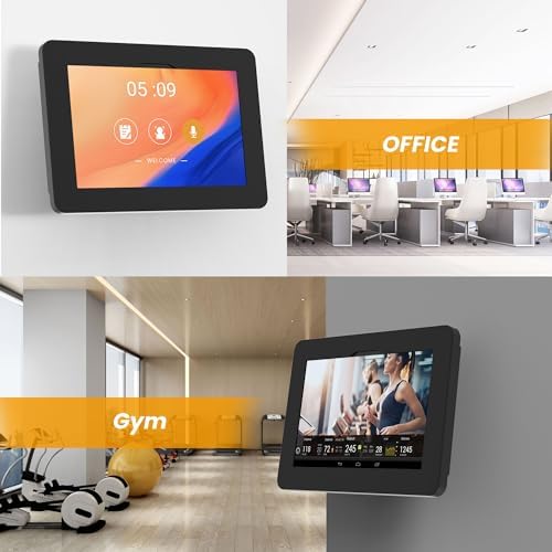 Tablet Wall Mount Compatible with Samsung Galaxy Tab A11+, Tab A9+, Anti Theft with Lock, All Metal, Tiltable - BSW101BJ - Image 2