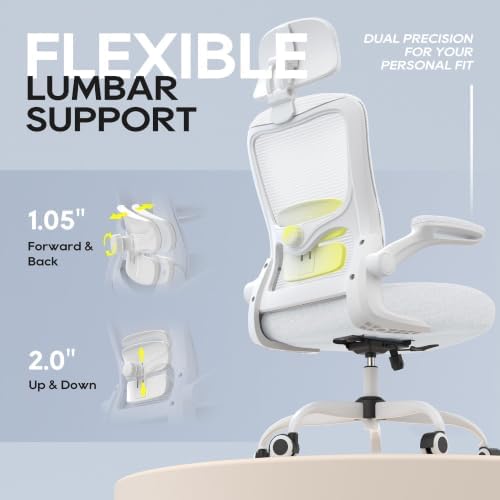 Ergonomic Office Chair for Lower Back Relief, 4-Way Lumbar, 330 LBS - Image 5