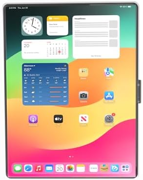 Anti-Theft Acrylic VESA Enclosure for Apple iPad Pro 13" 2024 M4 2025 M5 with Free Wall Mount Kit & 90-Degree Angle USB C Cable (White) - Image 2