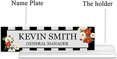Custom Acrylic Name Plate for Desk, Office Personalized Desk Name Plate - Image 5