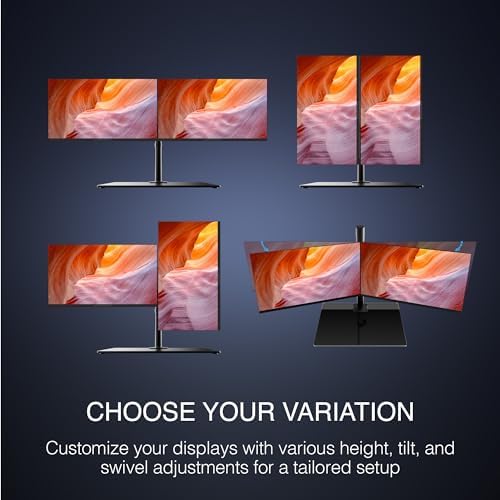 Packard Bell airFrame Workstation - 2X 21 FHD Monitors, VESA Mount Included, 1920x1080, Ultrawide, Tilt Adjust, HDMI/VGA, Slim Bezel, for Home, Office, and Light Gaming - Image 4