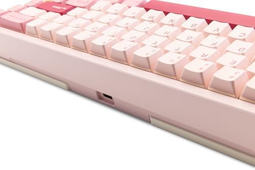 KEEBMONKEY WOBKEY Zen 65 65% Quick Release Wireless Mechanical Keyboard with RGB, CNC Aluminum Case, Hot-Swappable, VIA Support, BT/2.4G/USB-C Gaming Keyboard for Mac/Windows (Ultra Pink Gold) - Image 6