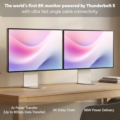 LG UltraFine evo 32U990A-S 32" 6K (6144×3456) Nano IPS Black Professional Monitor | 60Hz, DisplayHDR 600, Thunderbolt 5, HDMI 2.1, DisplayPort 2.1, USB-C, Built-In Speakers & Adjustable Stand - Bundle - Image 4