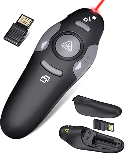 Presentation Clicker for PowerPoint, Wireless Remote Control with Red Laser - Image 2