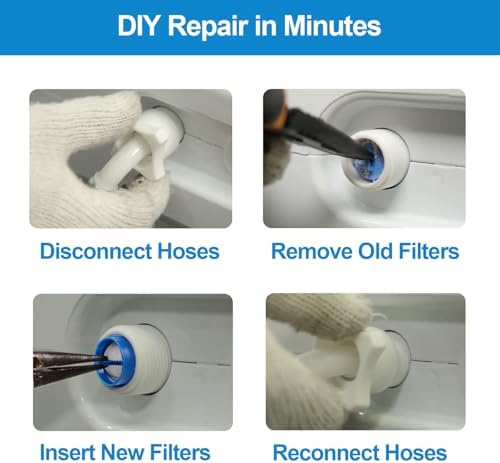 4-Pack Washer Water Inlet Valve Filter Screens for Slow Water Flow - Image 7