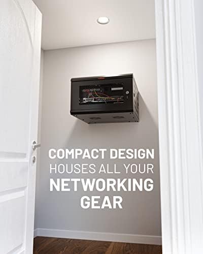 ECHOGEAR 6U Network Rack w/Enclosed Design, Easy Install, 600mm Depth - Image 2