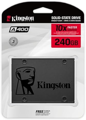 Kingston 240GB A400 SATA 3 2.5" Internal SSD SA400S37/240G - HDD Replacement for Increase Performance - Image 3