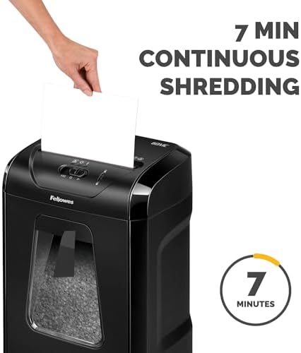 Fellowes Powershred 60MC Micro-Cut 10 Sheet Home Office Paper Shredder - Image 4