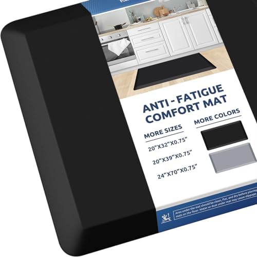 0.8" Thick Kitchen Mat Cushioned Anti Fatigue Rug Comfort Floor Mats by KitchenClouds