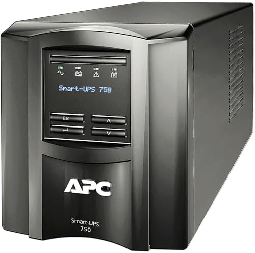 APC Smart-UPS, SMT750C Tower Back-UPS, 750 VA Backup Battery Power Supply, 6 x NEMA 5-15R, SmartConnect Port, SmartSlot, AVR, LCD Bundled with 16GB USB Storage - Image 4