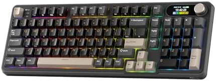 RK ROYAL KLUDGE S98 Wireless Mechanical Keyboard with Smart Display & Knob by RKROYALKLUDGE