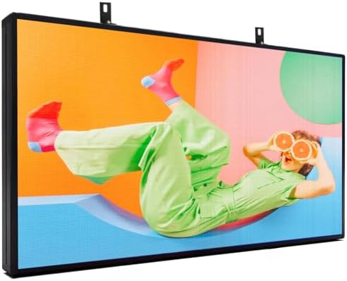 YWD P5 Programmable LED Sign 65"x33.5" Scrolling Message LED Display Board by SZYIWENDA