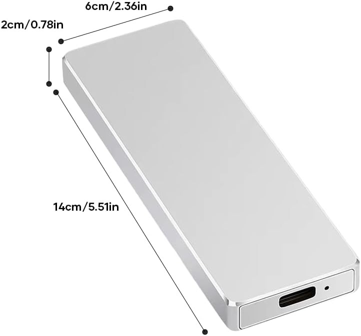 External Solid State Drives, 1TB Portable USB 3.0 (2, Silver) - Image 2