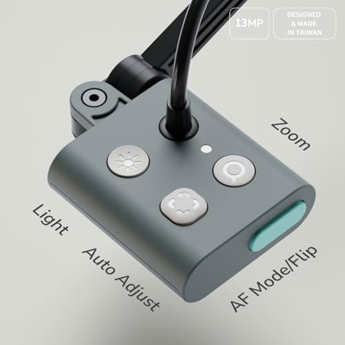 OKIOCAM S2 Pro 13-MP USB Document Camera, Built-in Light & Mic, OKIOPoint Smart Pointer, for PC | Mac | Chromebook, Ultra HD Camera for Live Demo for Web Conference, Remote Teaching - Image 3
