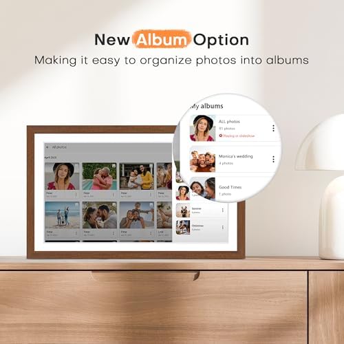 Digital Picture Frame, 15.6 Inch Frameo Digital Frame WiFi Large Display - Image 5