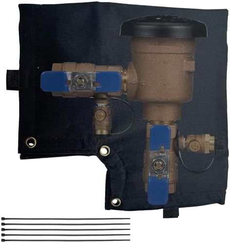 Backflow Preventer Cover Insulated Pouch Replacement for Protect Pressure Vacuum Breaker Cover Prevent Freezing Snowy Weather Avoid Direct Sunlight Exposure (Black) by Lirinsegie