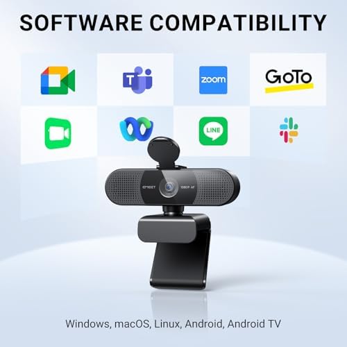 EMEET C960 AF 1080P Webcam for PC, Autofocus, 73° View Angle - Image 6