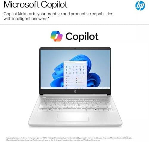 HP 14" Laptop 2025 Business Student Slim Computer, Lifetime MS Office, Copilot AI, Quad-Core Intel CPU, 16GB RAM, 628GB Storage (128GB UFS+500GB Ext), MarxsolAccessory, Wi-Fi 6, Win 11 Pro, Silver - Image 5