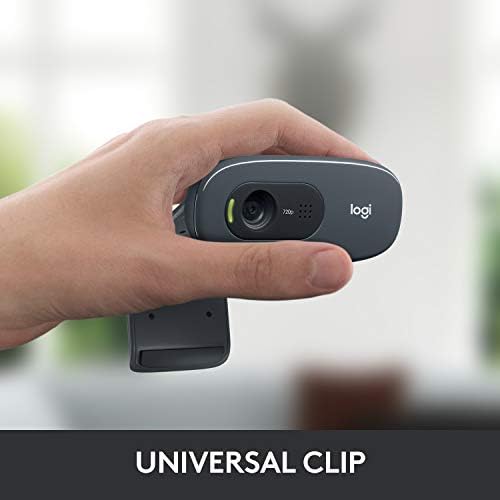 Logitech C270 720p Webcam Plug-and-Play Wide Screen Video Calling - Black - Image 5