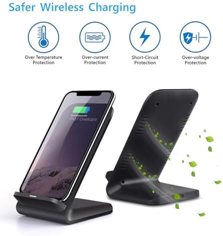 Wireless Charger(Stand),2 Pack 20W Fast Wireless Charging Stand for Samsung Galaxy S24/S24+/S24 Ultra/S23/S22/S21/S20/S10/Note,for Google Pixel 8/7/6, for LG and More. - Image 4