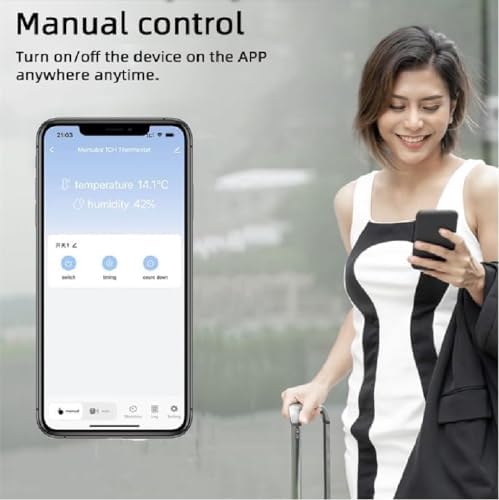 Zigbee 1 Channel 10A Smart WiFi Temperature and Humidity Controller with Extendable Probe Sensor ,USB & DC 7-32V, App Control,Greenhouse,Pet Breeding,Incubator,Reptile,Alexa/tuya zigbee hub Required - Image 6