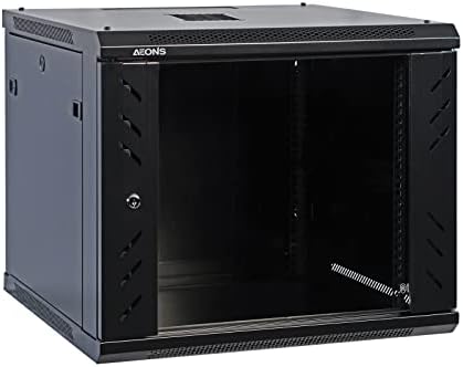 AEONS 12U Wall Mount Network Server Cabinet, 18" Depth, 132 lbs Capacity - Image 2