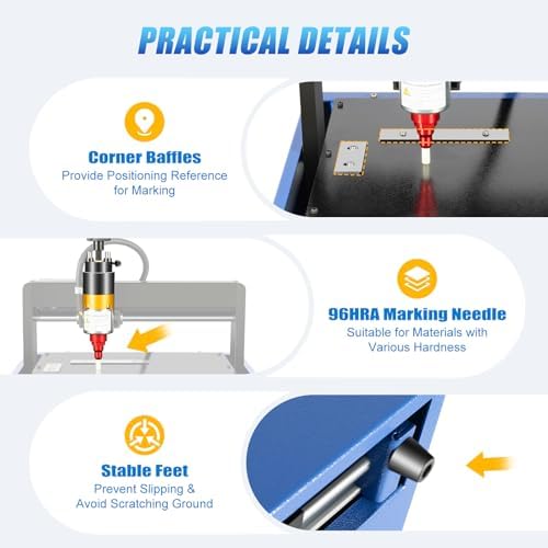 400W Electric Marking Machine, 110V 200 x 150mm Desktop Nameplate Metal Plate Marking Machine Compatible with Windows XP WIN7/8/10/11 System - Image 4