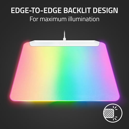 Razer Firefly V2 Pro Fully Illuminated RGB Gaming Mouse Mat, White - Image 2