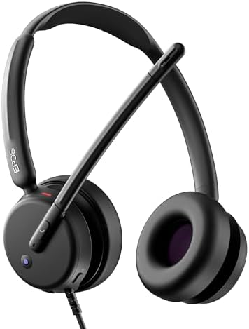 EPOS Impact 460T Binaural On-Ear USB C and USB A Wired Headset with Dual Noise-Canceling Mics, Microsoft Teams Certified, Plug-and-Play, Ideal for Office, Remote Work, Zoom & Business Calls by EPOS