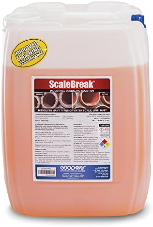 Goodway ScaleBreak Descaling Solution, Orange, Jug, 5 gal. by GoodwayTechnologiesCorp